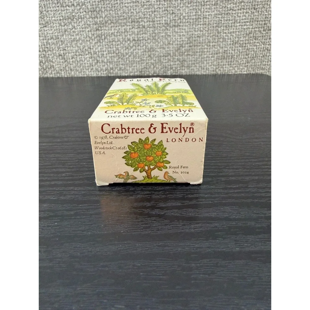 Crabtree & Evelyn Royal Fern Tudor Country Soap 1978 3.5oz New Vintage England